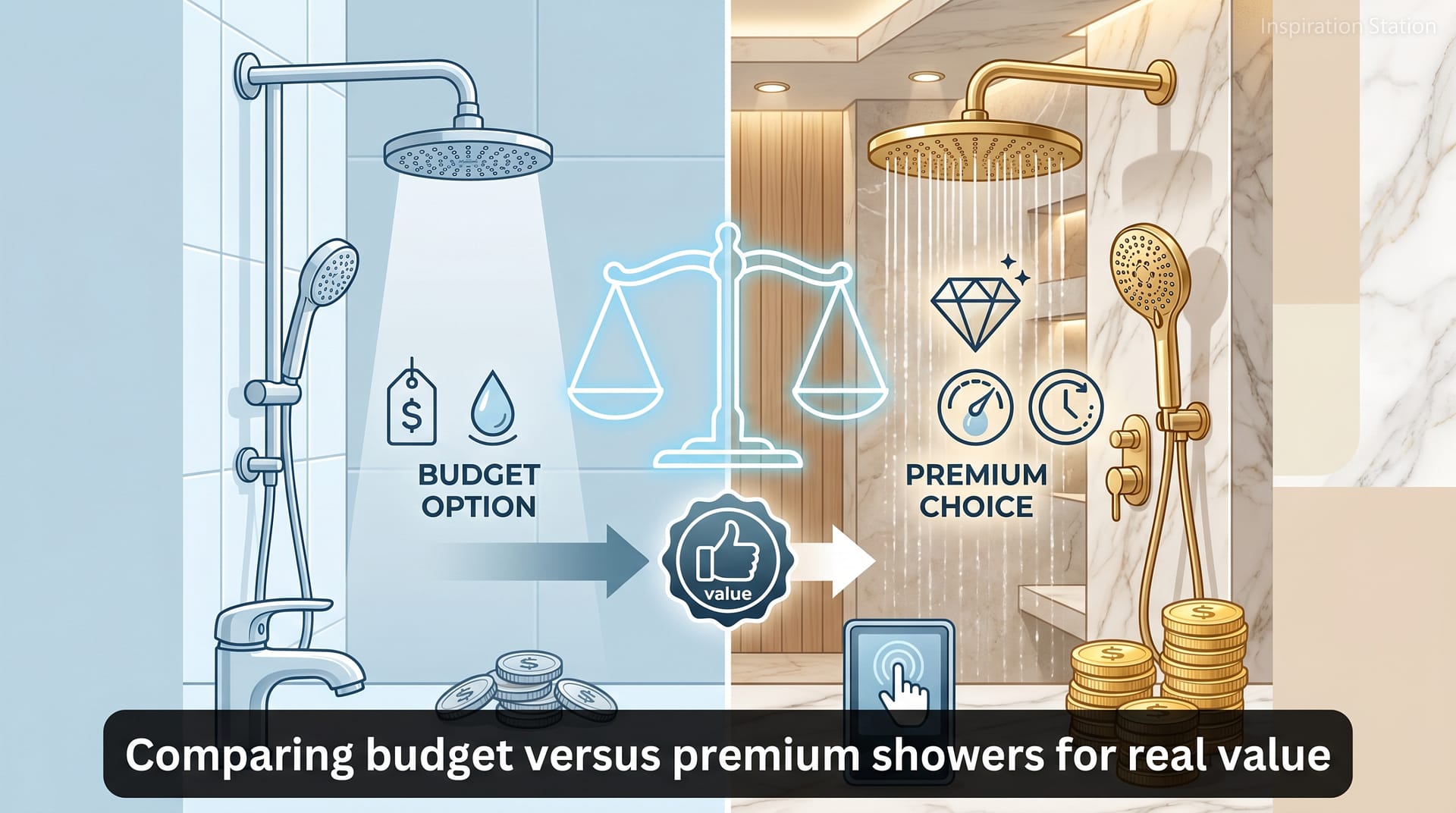 Comparing budget versus premium showers for real value