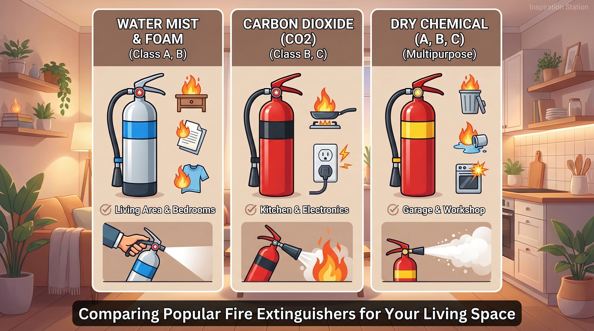 Comparing Popular Fire Extinguishers for Your Living Space