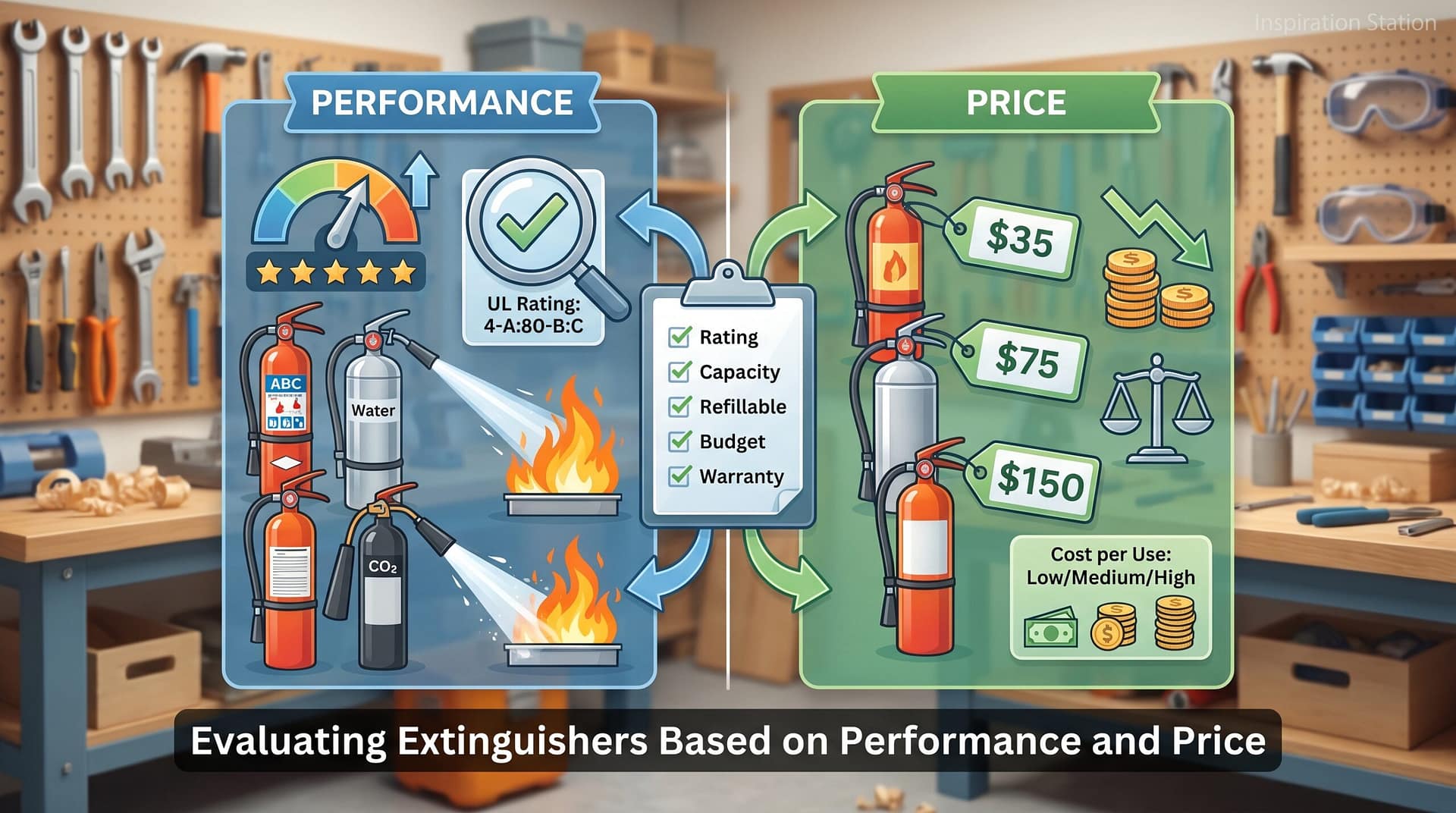 Evaluating Extinguishers Based on Performance and Price