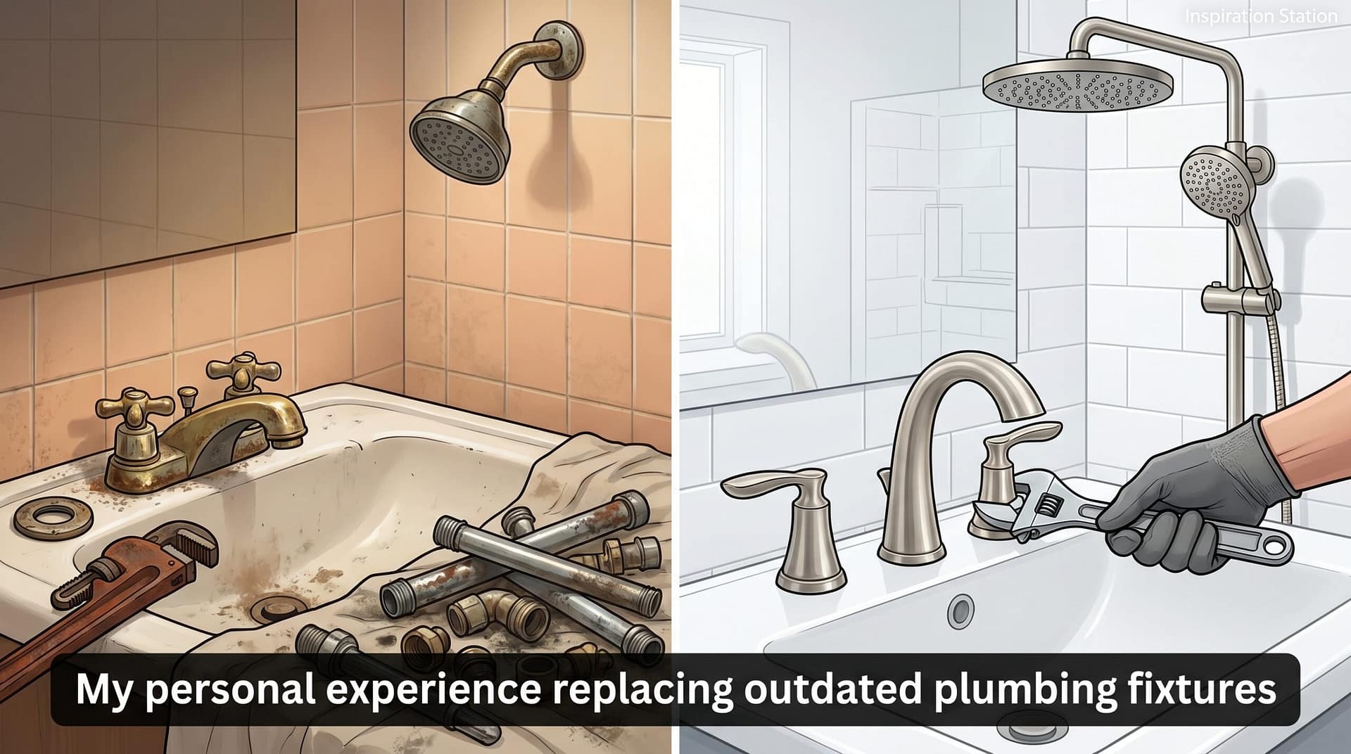 My personal experience replacing outdated plumbing fixtures