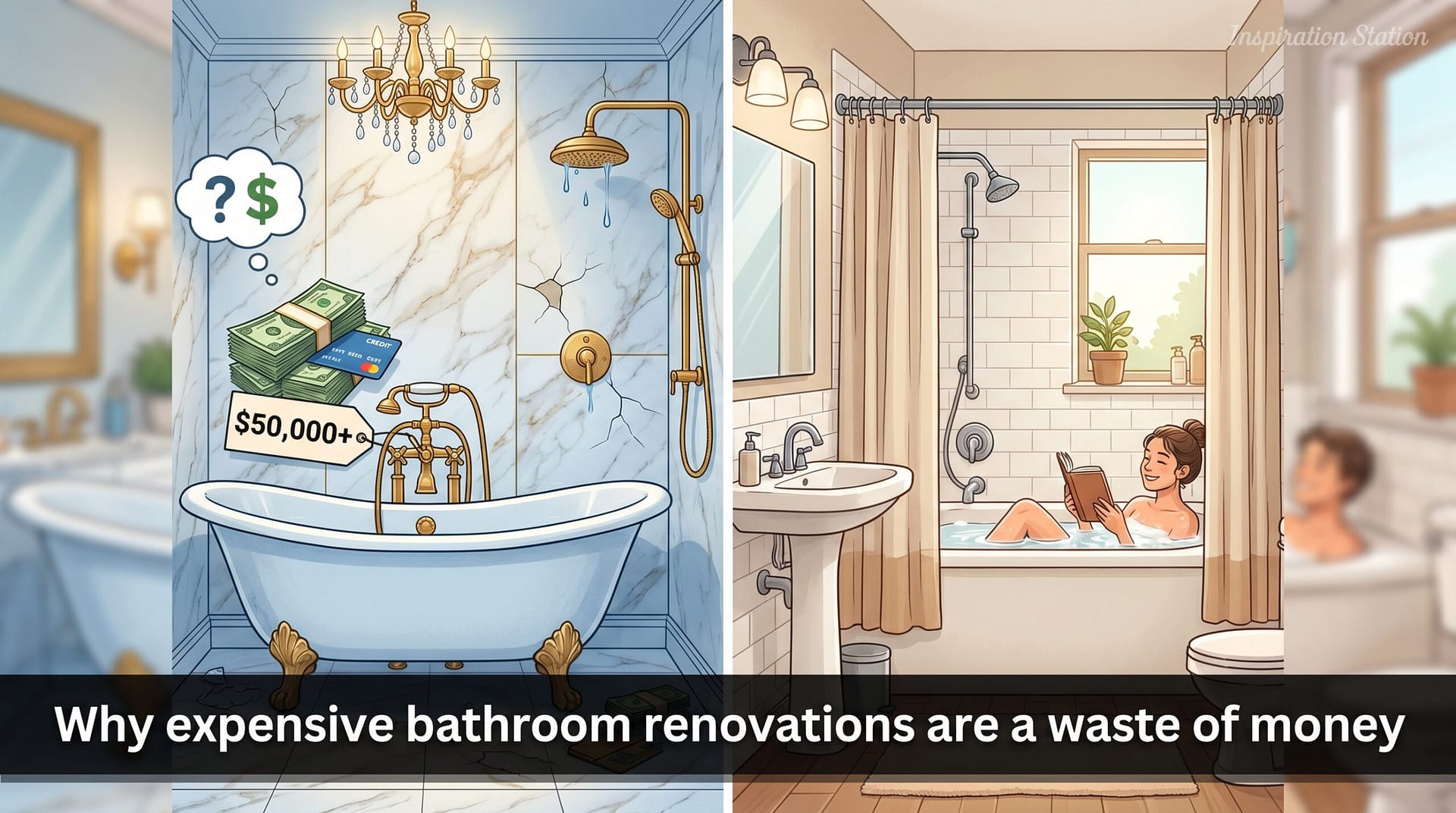 Why expensive bathroom renovations are a waste of money